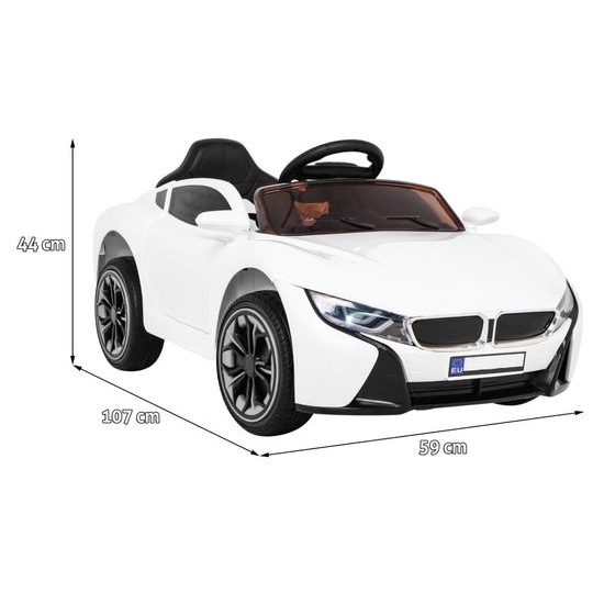 Dětské elektrické autíčko Fast Wind bílé