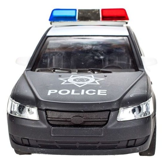 Policejní auto se světly a zvuky City Rescue 1:16 černé