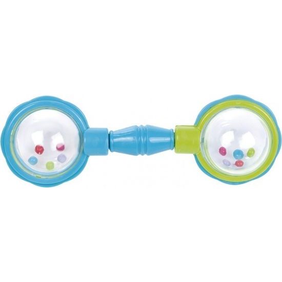 Canpol babies Kousátko s chrastítkem - ČINKA - tyrkys