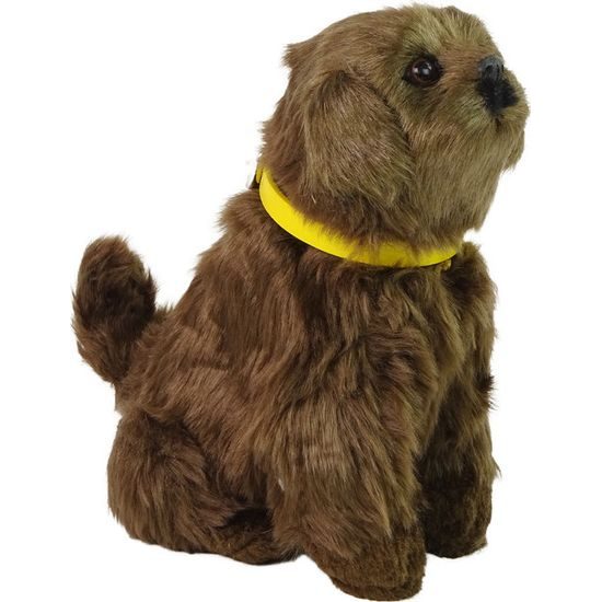 Interaktivní plyšový pejsek - hnědý