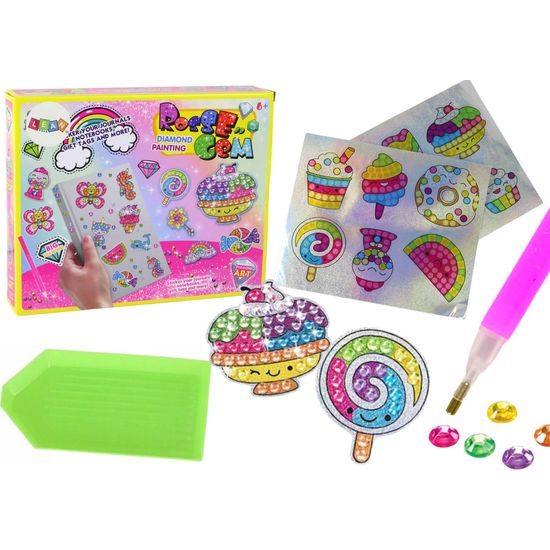 Diamantová mozaika pro děti Rose Gem - sladkosti