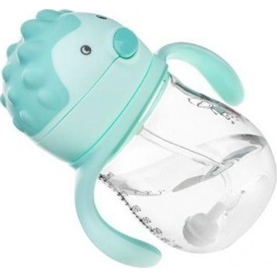 Kouzelná láhev s brčkem a závažím 250 ml mint