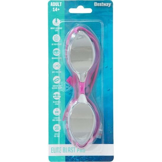 Plavecké zrcadlové brýle Bestway, růžové