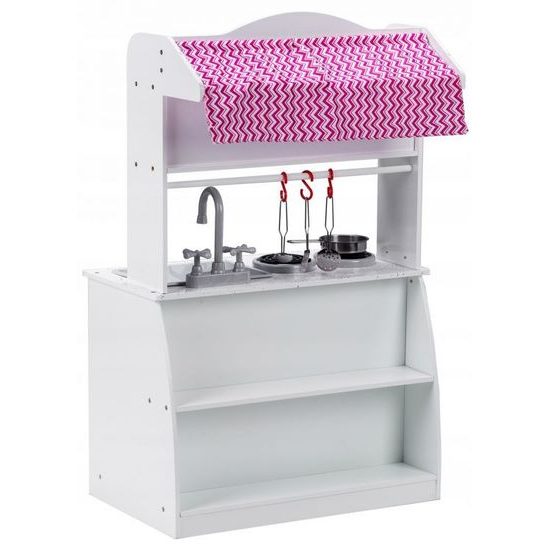 Ecotoys dětská dřevěná kuchyňka 2v1