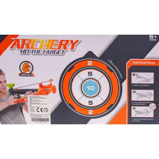 Dětská kuše Target se 3 šípy a terčem