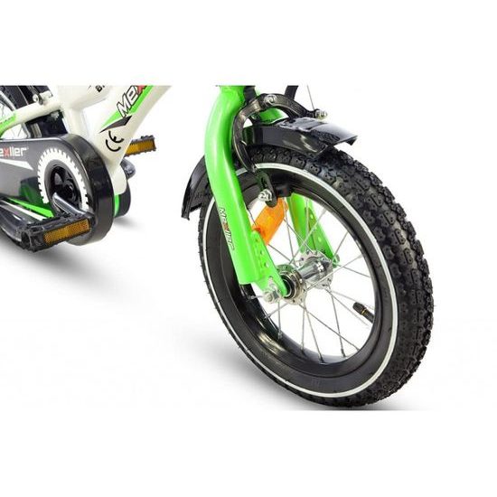 Mexller dětské kolo BMX 12" s vodící tyčí bílozelená