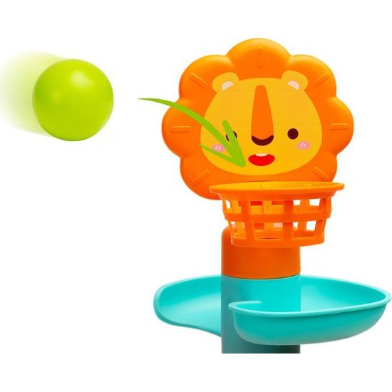 Edukační hračka - basketbalový tobogán se lvem