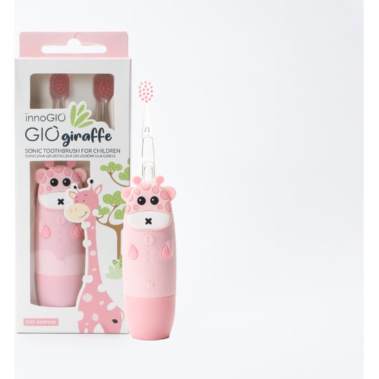 Innogio InnoGio Elektronický sonický zubní kartáček GIOGiraffe - růžový
