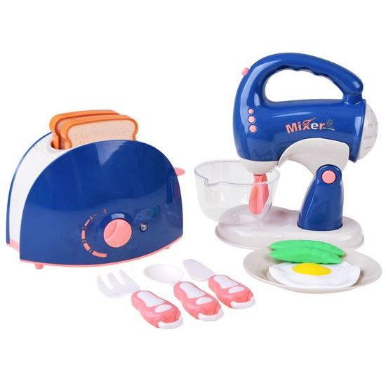 Dětský toustovač a mixér na baterie Blender Kitchen Set