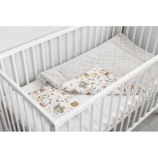 Sada do postýlky plyš/karo Lesní zvířátka