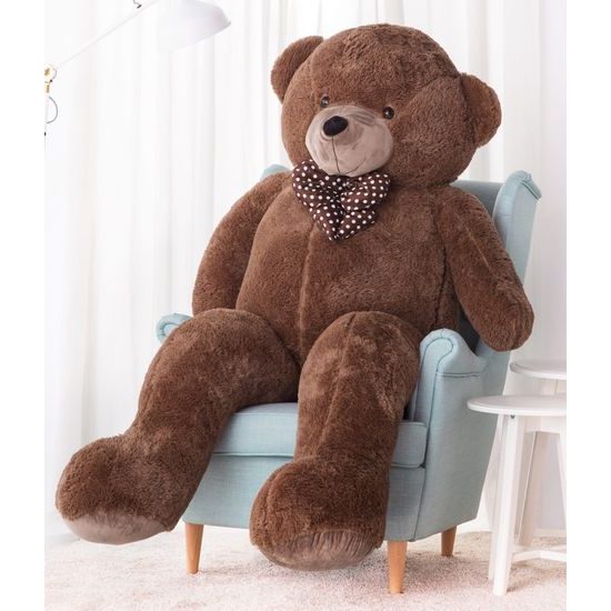 Plyšový medvěd Hugo 180 cm XXL hnědý