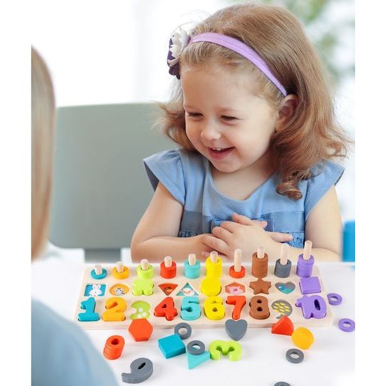 Ecotoys dřevěné edukační počítadlo Wooden Sorter