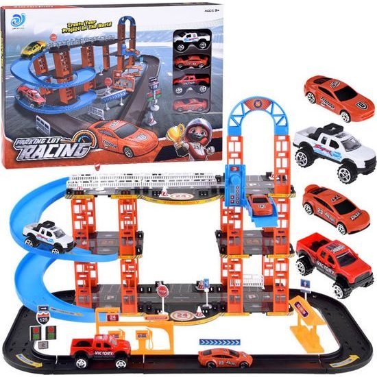 Patrové parkoviště, výtah pro auta s autíčky