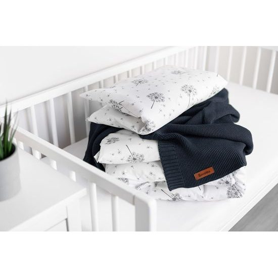 Sensillo Dětská deka bambusovo-bavlněná 80x100 cm tmavě modrá