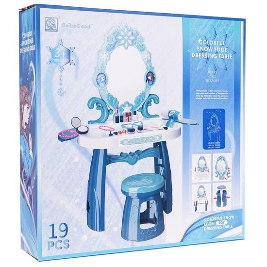 Dětský toaletní stoleček s příslušenstvím Snow Edge