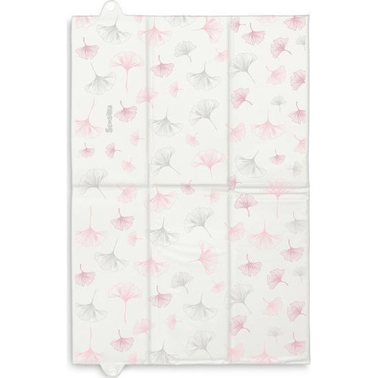 Cestovní přebalovací podložka Ginkgo biloba růžová