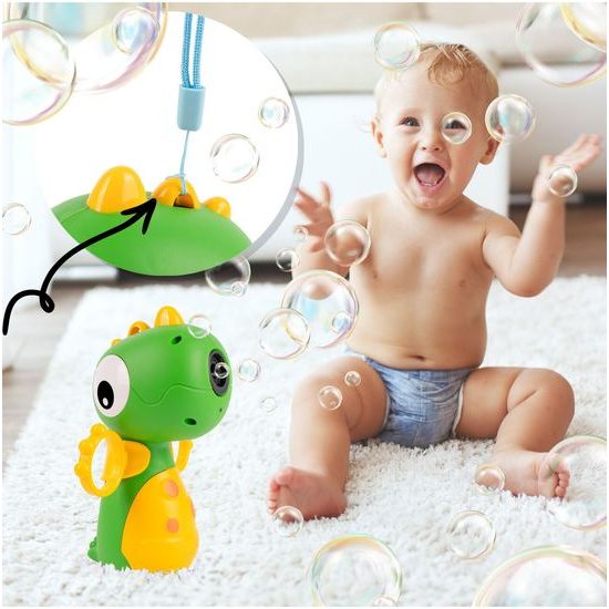Bublifuk na baterie Zelený dinosaurus
