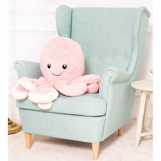 Plyšová chobotnice Monty 80 cm - růžová