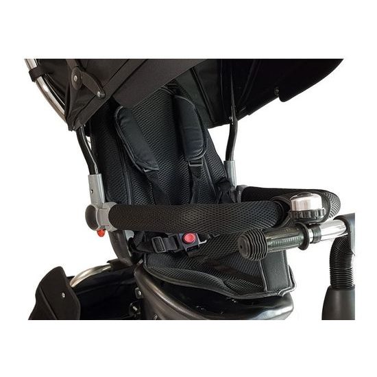 Majlo Toys tříkolka 2v1 s nafukovacími koly PRO600 černá