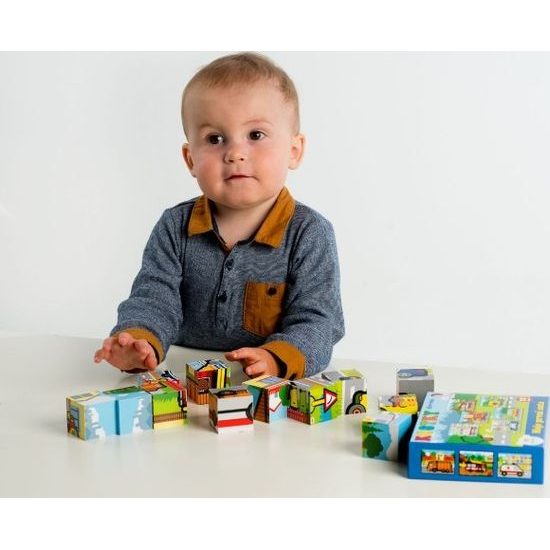 Kostky Moje první auta 12ks