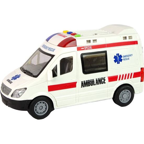 Ambulance s třecím pohonem na baterky