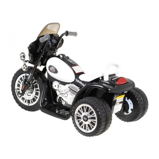 Dětská elektrická tříkolka Chopper bílá