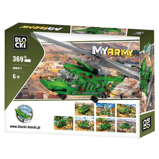 Blocki MyArmy bojový vrtulník 369 dílků