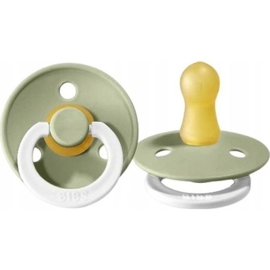 BIBS Dudlík z přírodního kaučuku 0m+ 1ks na noc, zelený