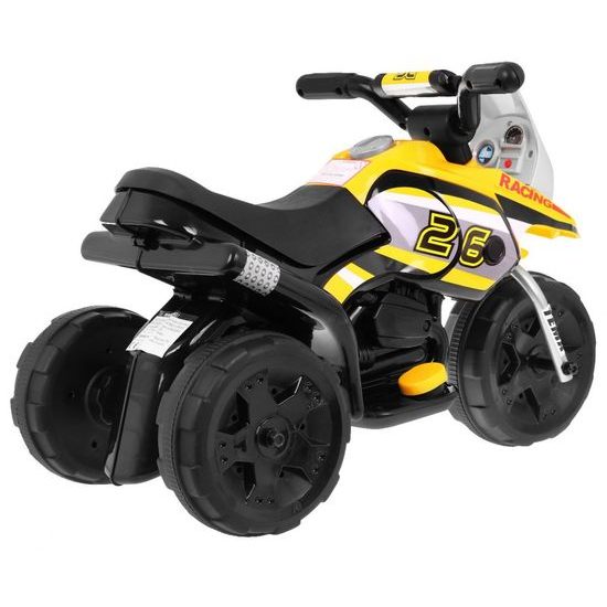 Majlo Toys dětská elektrická minitříkolka Sport Trike černo- žlutá