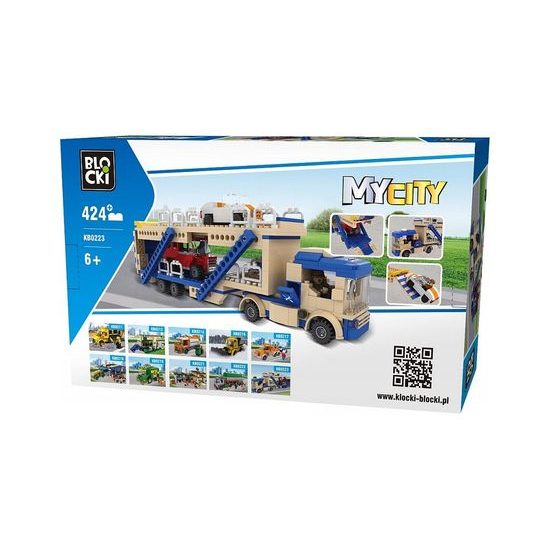 Blocki auto s návěsem 424 dílků