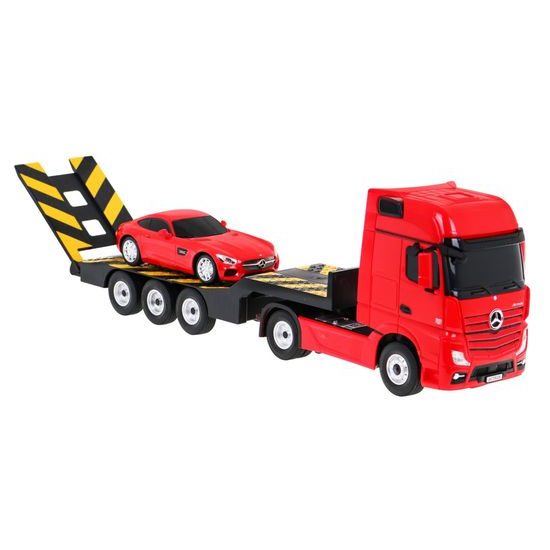 Rastar autíčka na dálkové ovládání Mercedes Benz Actros 1:26 + AMG GT 1:24