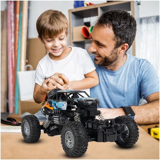 Autíčko na dálkové ovládání Monster Car modré 1:20