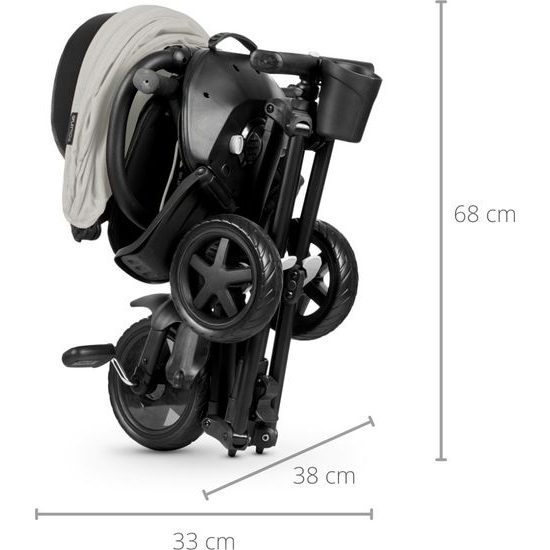 Tříkolka MILLY MALLY Qplay Nova Niello šedá