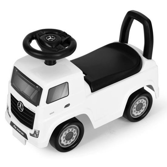 Dětské mini odrážedlo se zvuky Mercedes Actros - bílé