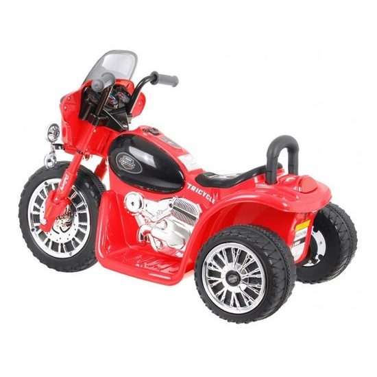 Dětská elektrická tříkolka Chopper červená