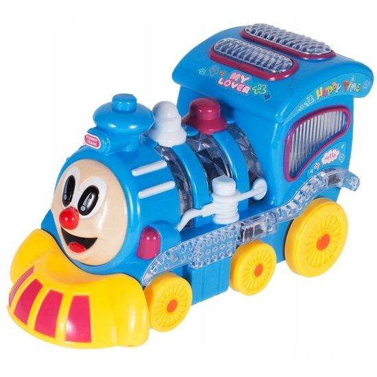 Multifunkční lokomotiva se světlem a zvukem ChoChoo Loco modrá