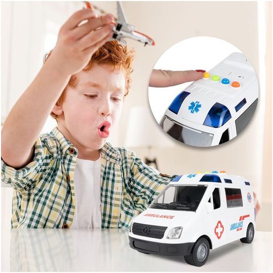 Sanitka se světly a zvuky City Ambulance 1:16