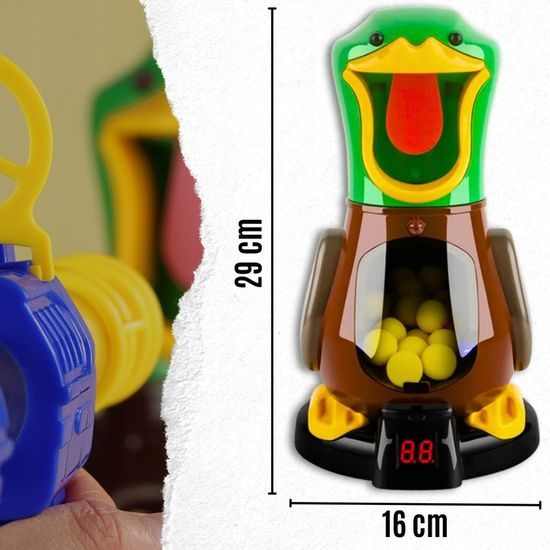 Dětská hra Hladová kachna - střelba na cíl