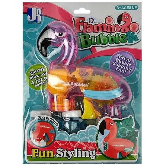 Majlo Toys bublifuk se světýlkem Plameňák růžový