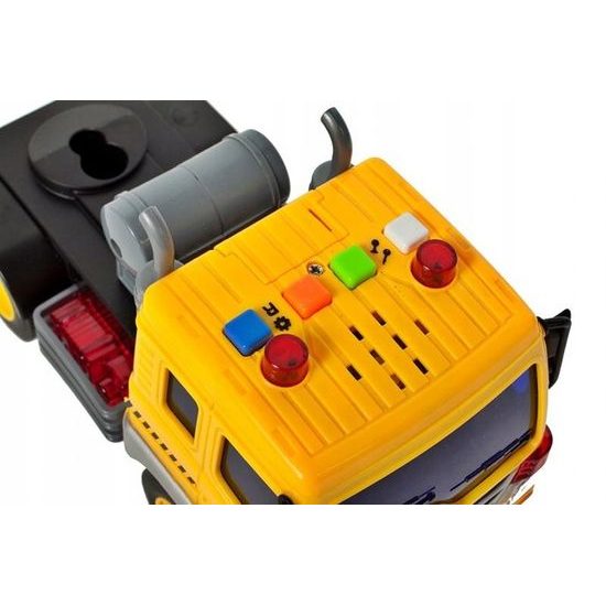 Nákladní auto se 4 autíčky světly a zvuky City Builder 1:16