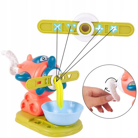 Modelovací plastelína s mlýnkem a příslušenstvím 4 barvy Mills Doh - oranžová