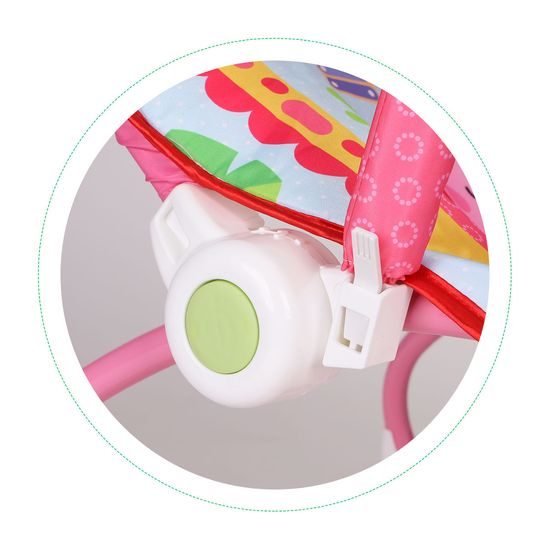 Ecotoys kojenecké lehátko 3v1 s vibracemi Baby Calm růžové