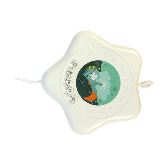 Haunger kolotoč nad postieľku s projektorom Space Travel modrý