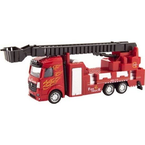 Hasičské auto na zpětné natažení - mix 3 druhy
