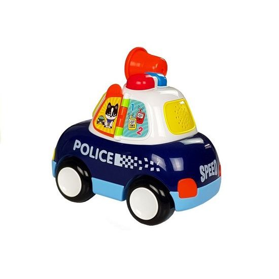 Huile Toys interaktivní policejní autíčko pro nejmenší se světlem a zvukem Megafon