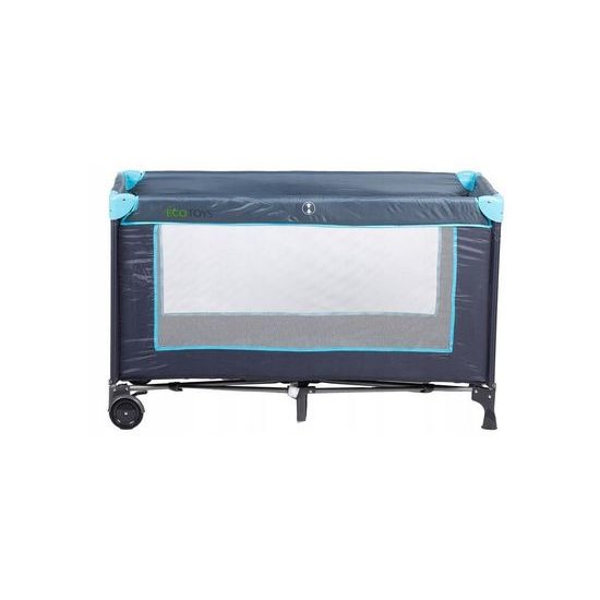 Ecotoys cestovní postýlka 610 černo-modrá