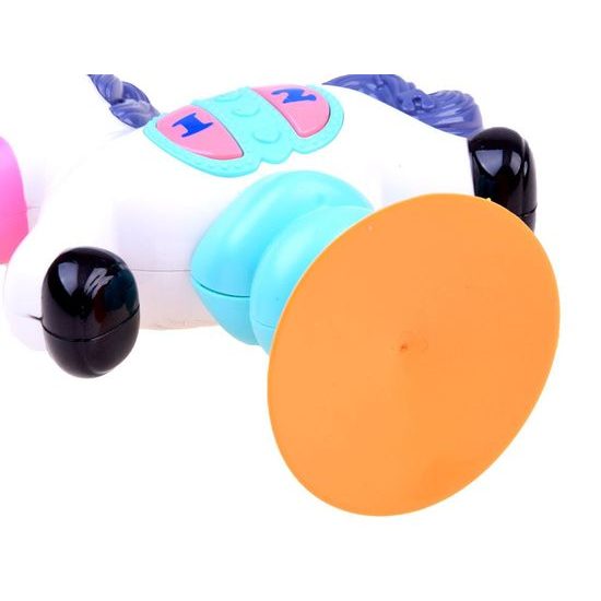 Interaktivní přísavka se světlem a zvuky Koník