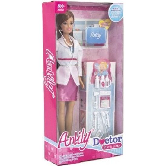 Panenka Anlily doktorka s doplňky - mix 2 barvy