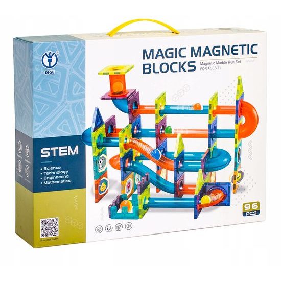 Doris magnetická stavebnice se skluzavkou Magic Magnetic 96 dílů