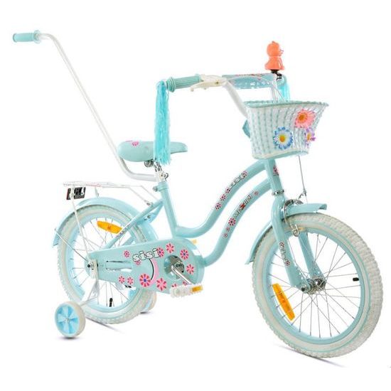 Mexller dětské kolo SISI 16" s vodící tyčí blankytná 2022